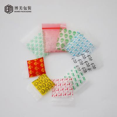 China Recyclable custom plastic LDPE mini ziplock bags small apple baggies poly baggies 1.5*1.5 for sale