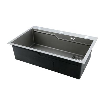 China Without Faucet ZYIKM 2023 Hot Sale Style 304 Stainless Steel Modern Kitchen Sink for sale