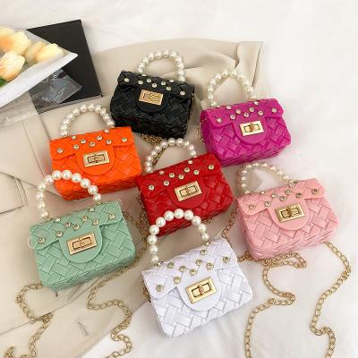 China Lady Latest Women's Messenger Bag Ladies Purses and Handbags Kids Jelly Beach Bag Kids Invent Small Jelly Purses for sale