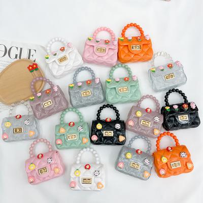 China Latest Fashion Design Purses For Little Girls Kids Jelly Beach Handbags For Girls Bags For Baby Toddler Little Jelly Purses for sale