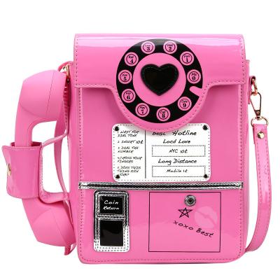 China Cute and unique hip-hop fashion simulation bag focusrite phone bag creative funny mujer messenger bag personality packaging carteras for sale