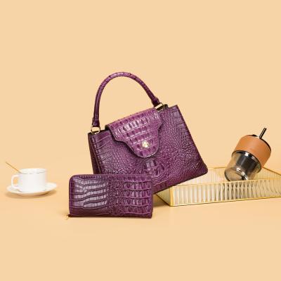 China 2023 New Fashion PU Handbags Lady Bags Lady Design Large Capacity Purses Young Woman Two Piece Set For Woman for sale