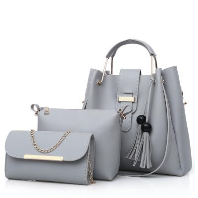 China Wholesale 3pcs Fashion Ladies Purses Set Handbags For Women Large Capacity Bags for sale