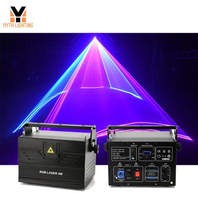 China Stage Animation RGB Laser Light Projector 1w 2w 3w 4w 5w 6w 8w 10w 30kpps for sale