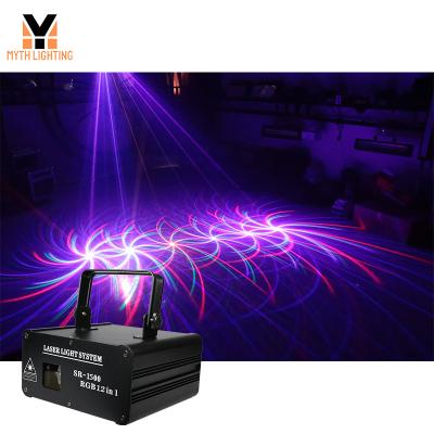 China Stage 6 in 1 Laser Stage Effect Lighting 1500mw DJ Disco Party Dance Laser Light for sale