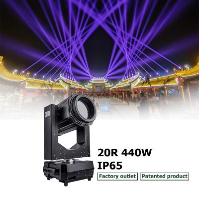 China Outdoor Moving Head Beam Sharpy Beam Head Light 20R 440W Ip65 Wedding Rainproof Movable Stage Beam for sale