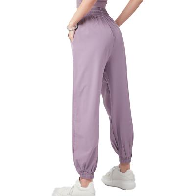 China High Waist Quick-Drying Sports Pants Women's Loose And Thin Big Millimeter Large Size Breathable Casual Yoga Fitness Pants 220 catties for sale