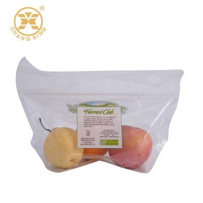 China Anti fog perforated barrier doy package stand up clear fruit plastic bag fresh vegetable salad packaging pouch for sale