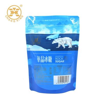 China Custom Barrier Ziplock Pouch Printed Stand Up Pouches Aluminum Foil Bags Bread Bag Packaging Plastic Candy Packaging Reusable Snack Bags for sale