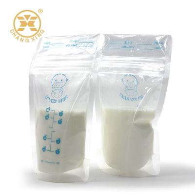 China Barrier Breastmilk Storage Bag Drinks Pouch Bag Transparent Packing Bags for sale