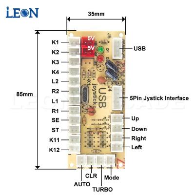 China Jamma Bartop Sanwa Raspberry Pi PC USB Mando Delay Zero Arcade Player 1 Buttons Diy No Led Kit Joystick 8 Way For Arcade Game Machine for sale