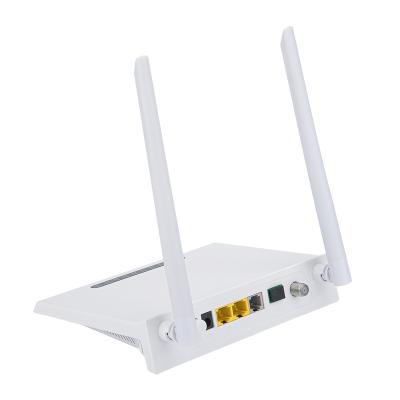 China FTTH/CATV 3 Port 1G1F+WIFI+CATV+POTS Dual Mode VoIP WIFI 2.4G 2x2 MIMO FTTH Router for sale