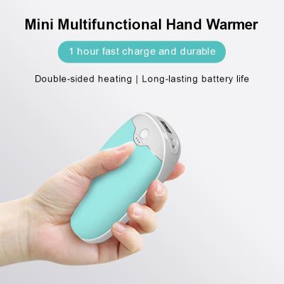 China Hot Selling 2020 Hotel Creative USB Rechargeable Power Bank Portable Hand Warmers For Winter Electric Hand Warmer for sale