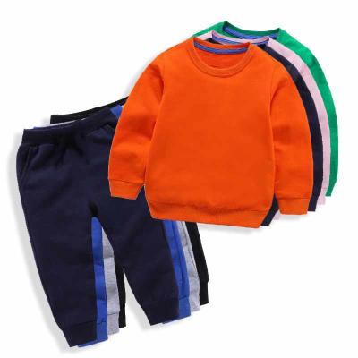 China 100% Cotton Tops Shirts And Sport Tracksuit Boys Smart Casual Clothes Sets Kids Clothing Sets for sale