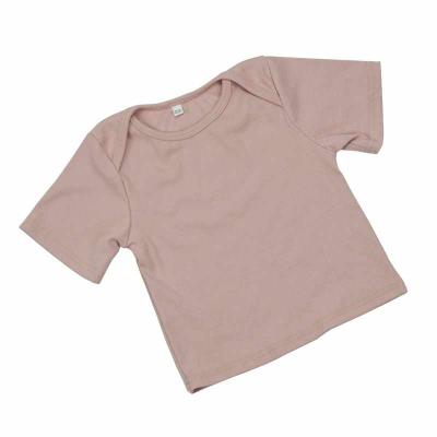 China Boutique anti-shrink clothing girls baby clothes newborn children use 100% organic cotton girl's T-shirt the beautiful for sale