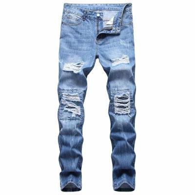 China Fashion Loose Men's Boyfriend Blue Jeans Denim Pants High Waist Mens Boy's Breathable Jeans for sale