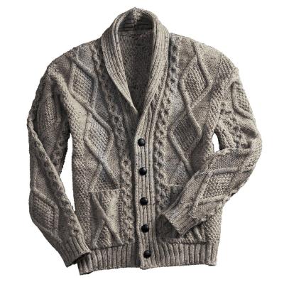 China Hot Sale Mens Sweater Breathable Design Turn Down Collar Fashion Mens Sweater Knitted Cardigan for sale