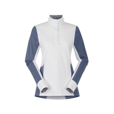 China Quick Dry Breathable Women's Skin-Friendly Rider Racing Show Shirt Lady Shirt Competition Show Shirt for sale