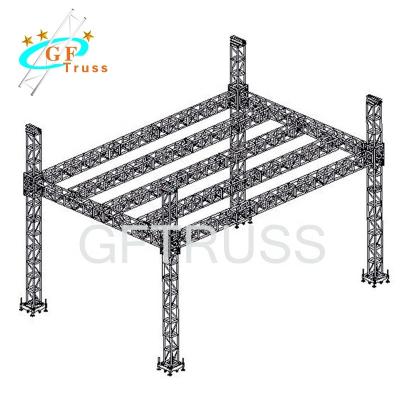 China Guangzhou Portable Single Movable Stage Truss System Aluminum Alloy Aluminum Truss Outdoor Stage Design for sale