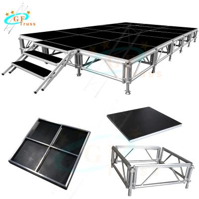 China Aluminum Alloy 6061-T6 Outdoor Events Non- Sliding Portable Aluminum Stage Platform for sale