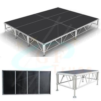 China Aluminum Alloy 6061-T6 4*8 Ft Easy-install Movable Foldable Aluminum Stage Platform For Events for sale