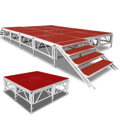 China 6061-T6 aluminum alloy aluminum adjustable step platform/portable step platform/wooden step platform for sale