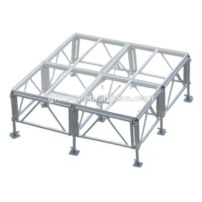 China Outdoor Aluminum Tempered Glass Performance Frame Portable Stage Platform 0.6-1.2M for sale