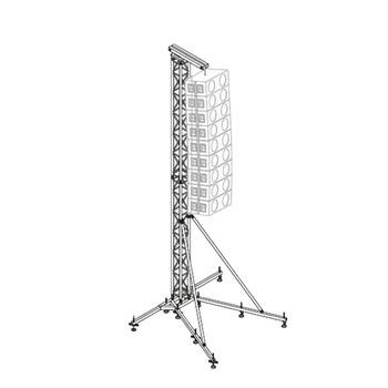 China OEM 6M/8m/10m/12m Lightweight GF-truss Aluminum Line Array Loudspeaker Lift Truss Stand Tower for sale