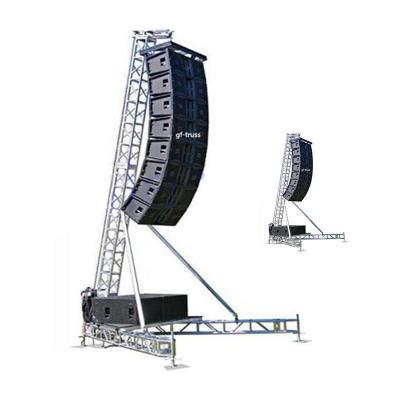 China Lightweight GF-Trunk Aluminum Tower Line 6m/8m/10m/12m Row Truss Support System For Outdoor Concert for sale