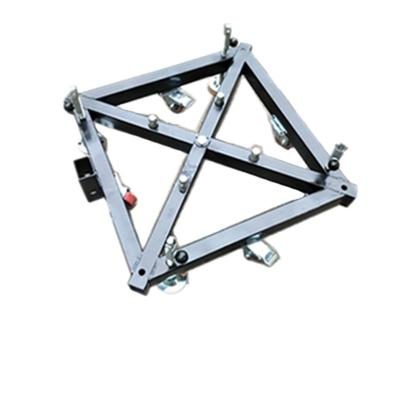 China Outdoor and indoor hot sale tower aluminum truss props used iron base with wheels for truss display for sale