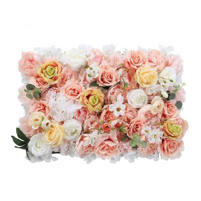 China Silk Supply Factory Flower Plastic Flower Backdrop Directly For Wedding for sale