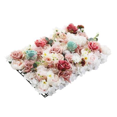 China Colorful Artificial Silk Flower Wall Flower Decoration For Various Party for sale