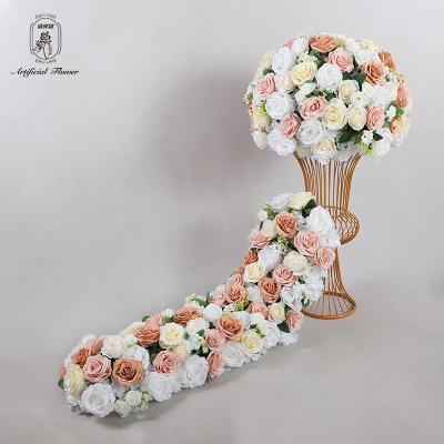 China Hand made wedding flower ball artificial silk passion flower wedding centerpieces for decoration for sale