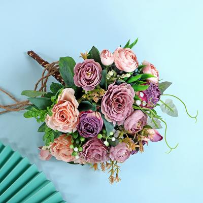 China Rose Modern High Quality Bridal Bouquet for Wedding Valentine's Day for sale