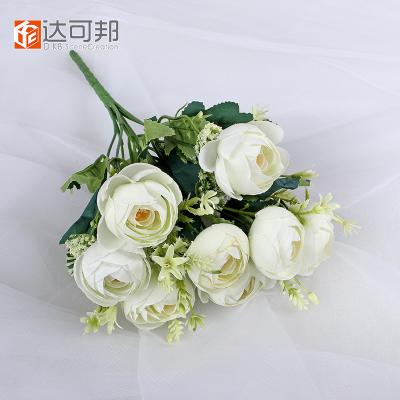 China DKB Party Flower Vintage Velvet Bouquet Popular Bridal Wedding Flower Artificial for sale