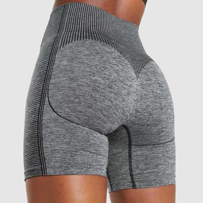 China Latest RTS Breathable Fashion Custom Knitted Seamless Fitness Yoga Shorts Gym Outdoor Sports Shorts Good Quality for sale