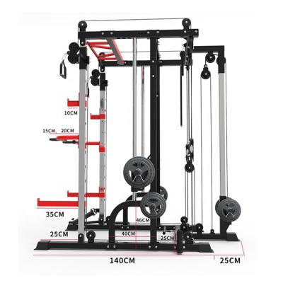 China 2021 Indoor The New Full Fitness 230*110*120cm Pull Up Barbell Rack Squat Frame for sale