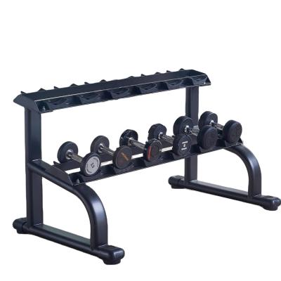 China Indoor Fine Quality Exercise Storing Commercial Dumbbell Rack Set With Weights For Gym for sale