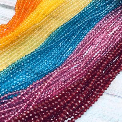 China Other Rodler Crystal Beads 3X4mm Crystal Beads Glass Beads For DIY Jewelry Making, Many Colors for sale