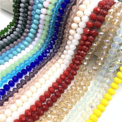 China Other 6X8mm Glass Beads Crystal Faceted Beads Crystal Beads For Making Jewelry Diy Jewelry Accessories Jewelry Making for sale