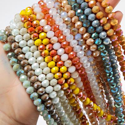 China Other New Coating Colors Crystal Glass Beads Faceted Crystal Beads For Jewelry Making Jewelry Diy Beads for sale