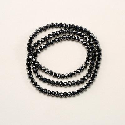 China Wholesale Colorful Opaque Coated Transparent Crystal Glass Beads 3x4mm Crystal Glass Rondelle Faceted Jewelry For DIY Jewelry Making for sale