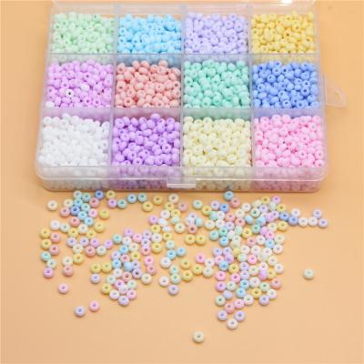 China Lovely Macarone Seed Bead Kit Macaron 12 Candy Colors Small Craft Beads For Jewelry Making DIY Beads Creative Necklace Bracelet for sale