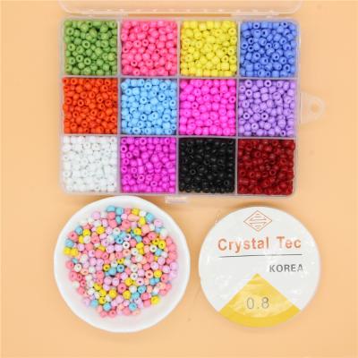 China Beautiful Jewelry Making Kit Seed Beads Set Glass Bead Bracelets Set Necklace Ring Making Seed Bead Kit For DIY Art Craft for sale