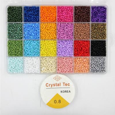 China Beautiful Box Set Glass Seed Bead Clay Acrylic Beads With Tools For Jewelry Making Bracelet Rings DIY Handmade Accessories Jewelry Kit for sale