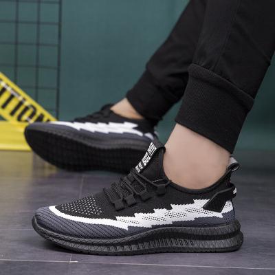 China STRIKING WALKING SHOES 2020 unique men's casual breathable flat shoes for sale