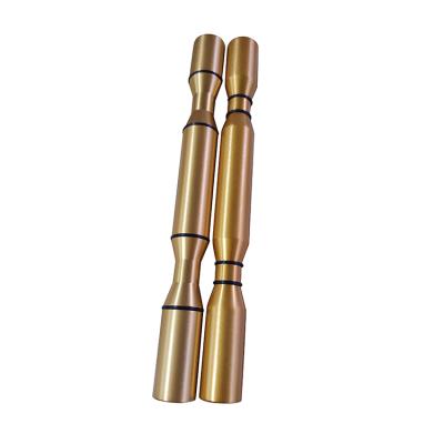 China Convertible Double Bottle Deep Gold Color Aluminum Wine Pegs Rack Wine Pegs Wine Rack for sale