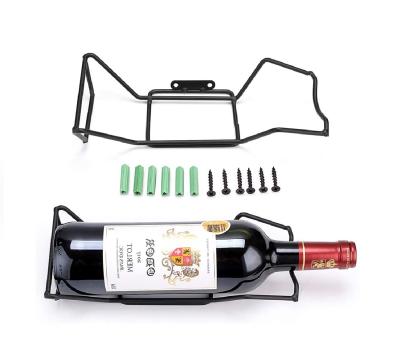 China 2021 Simple High Quality Wall Mounted Wine Bottle Rack Wine Racks Shelf Wall Mounted Wine Racks for sale