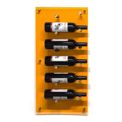 China New Arrival Acrylic Colorful Wine Storage Shelf Back Panel For Wall Wine Pegs for sale