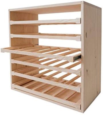 China Viable Success 36 Bottles Amazon Solid Wood Wine Rack With Slide Rail Wine Racks Wood Wine Display Rack for sale